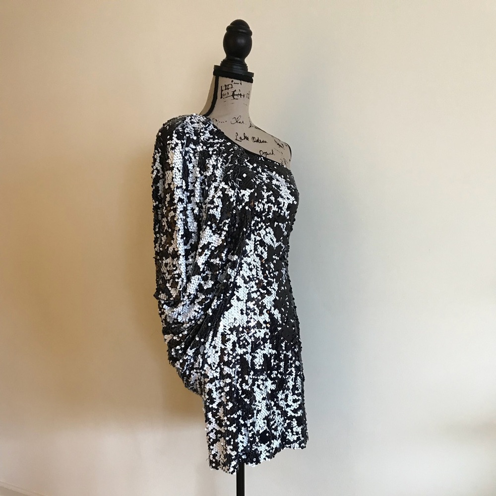 Aidan Mattox Sequined Cocktail Dress